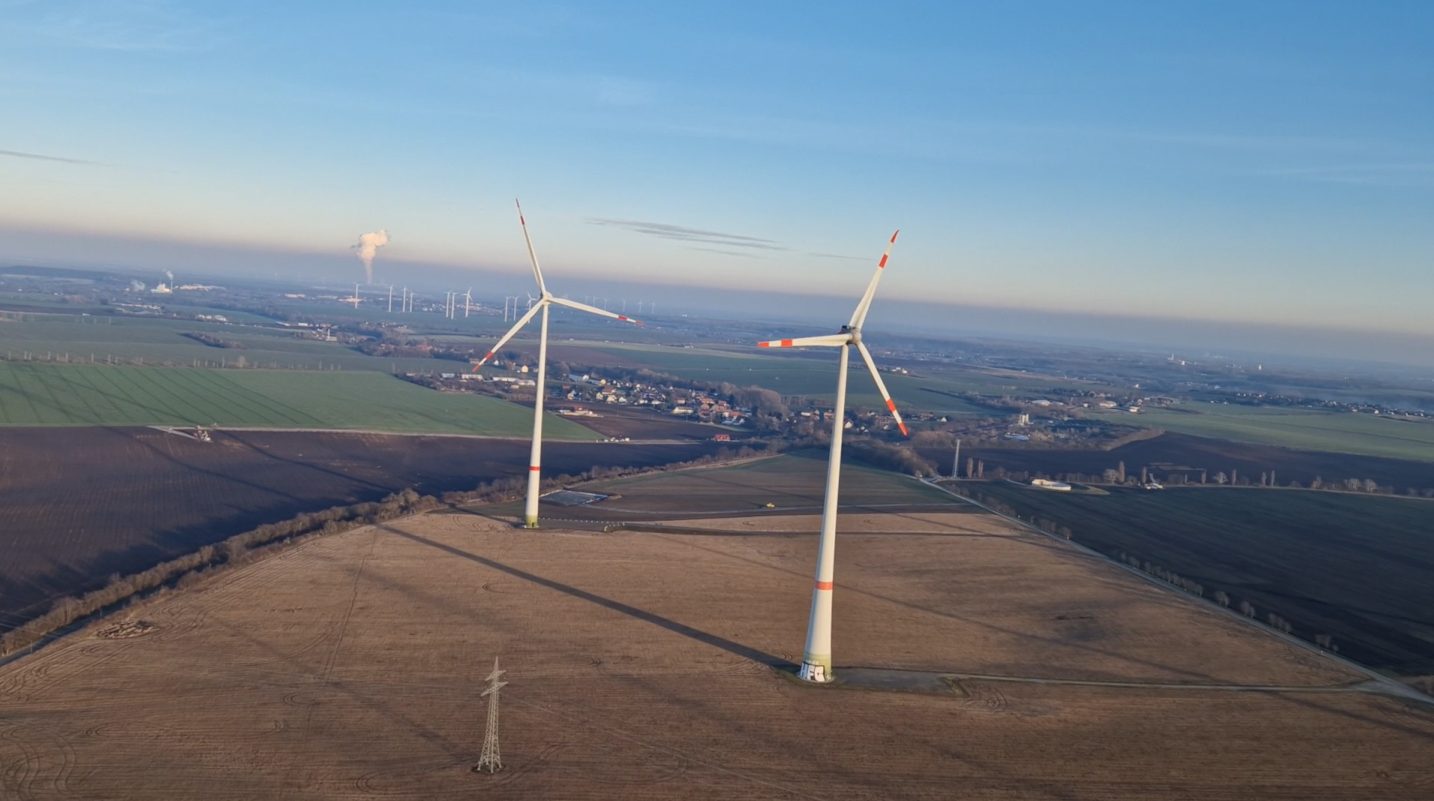 Windpark aus der Luft